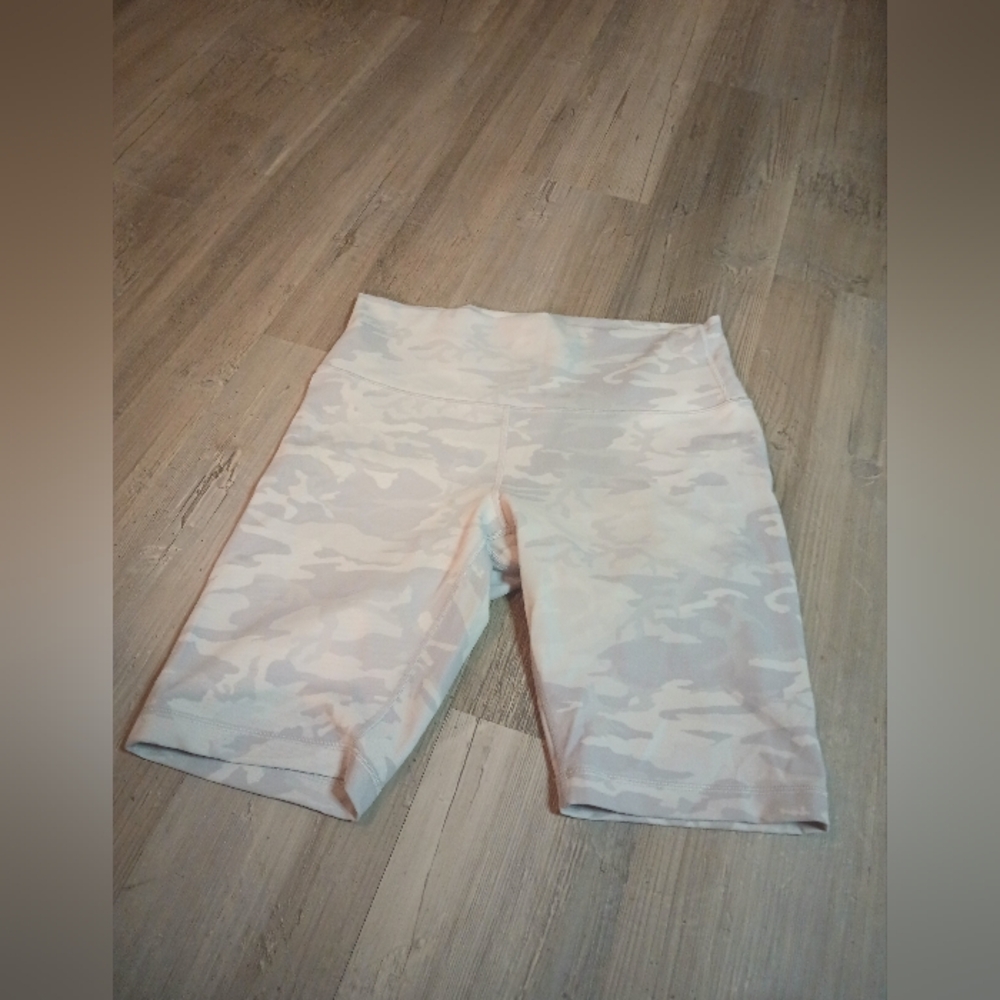 lululemon athletica Light Pink Camouflage High-Rise Bike Shorts